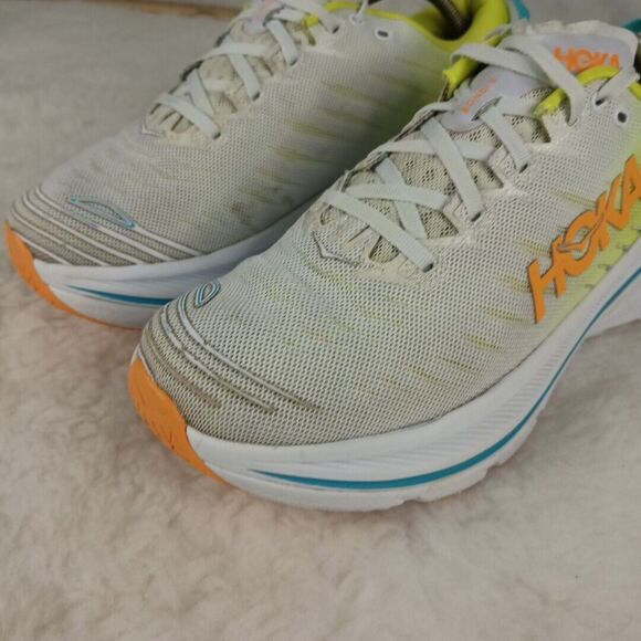 HOKA One Mens BONDI X WHITE  RUNNING SHOES  Size 10D - Picture 2 of 15
